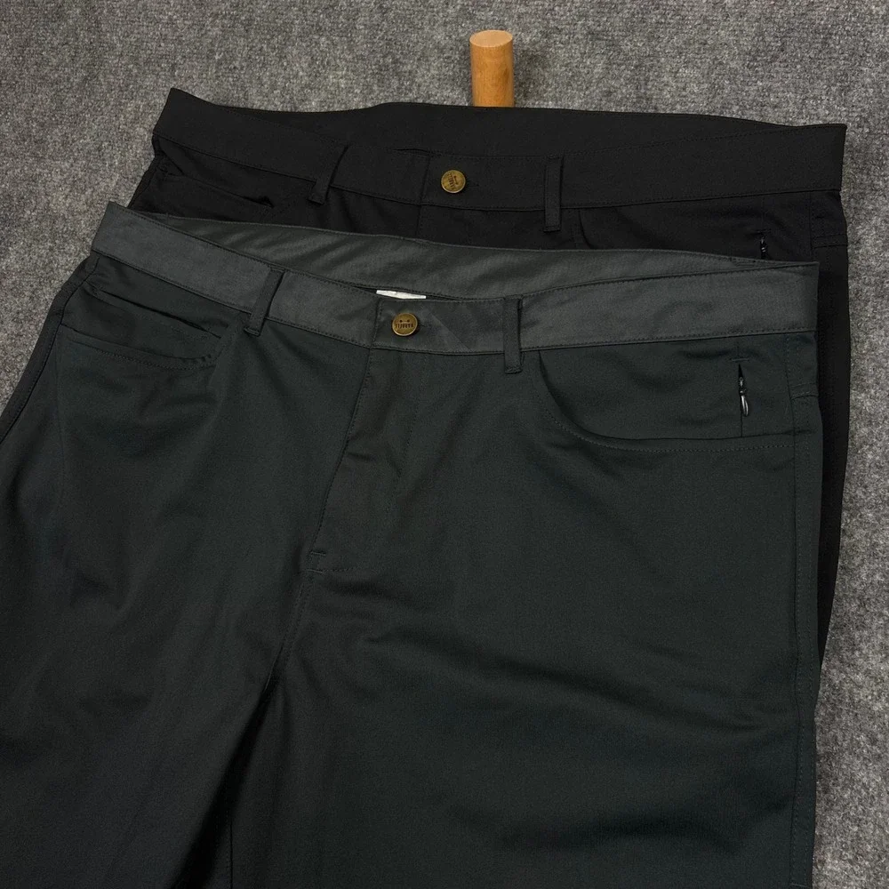 Barbell Apparel Athletic Chino Pants Mens 40 Black Performance Stretch 0634